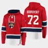 panthers sergei bobrovsky red dasher player lace up hoodie