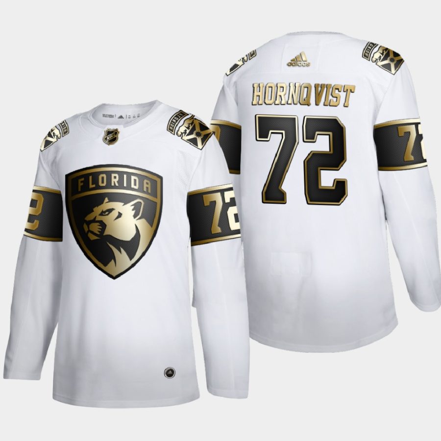 patric hornqvist panthers white golden edition authentic player jersey