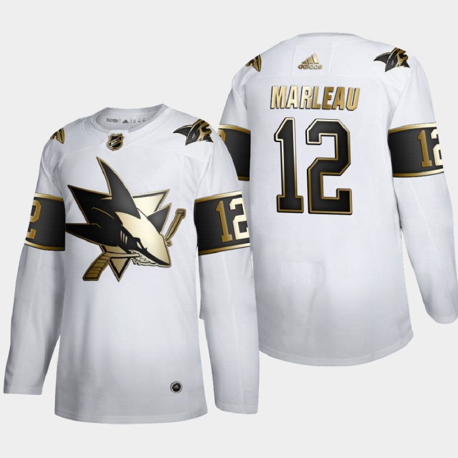 patrick marleau sharks white golden edition authentic player jersey