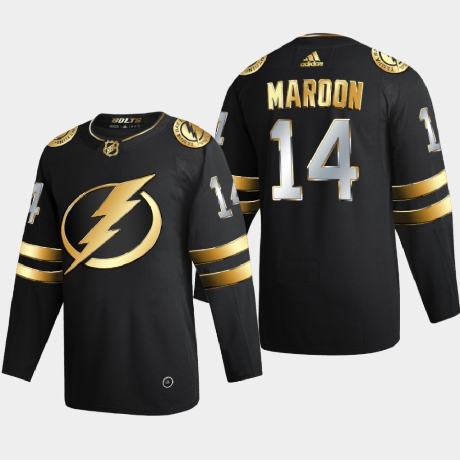 patrick maroon lightning black authentic golden limited edition jersey