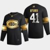 paul byron canadiens black golden edition limited authentic jersey