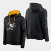 penguins black special edition archival throwback pullover hoodie