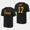 penguins bryan rust black 2020 21 locker room performance authentic pro t shirt