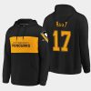 penguins bryan rust black classics faux cashmere hoodie