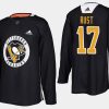 penguins bryan rust home adidas practice player jersey