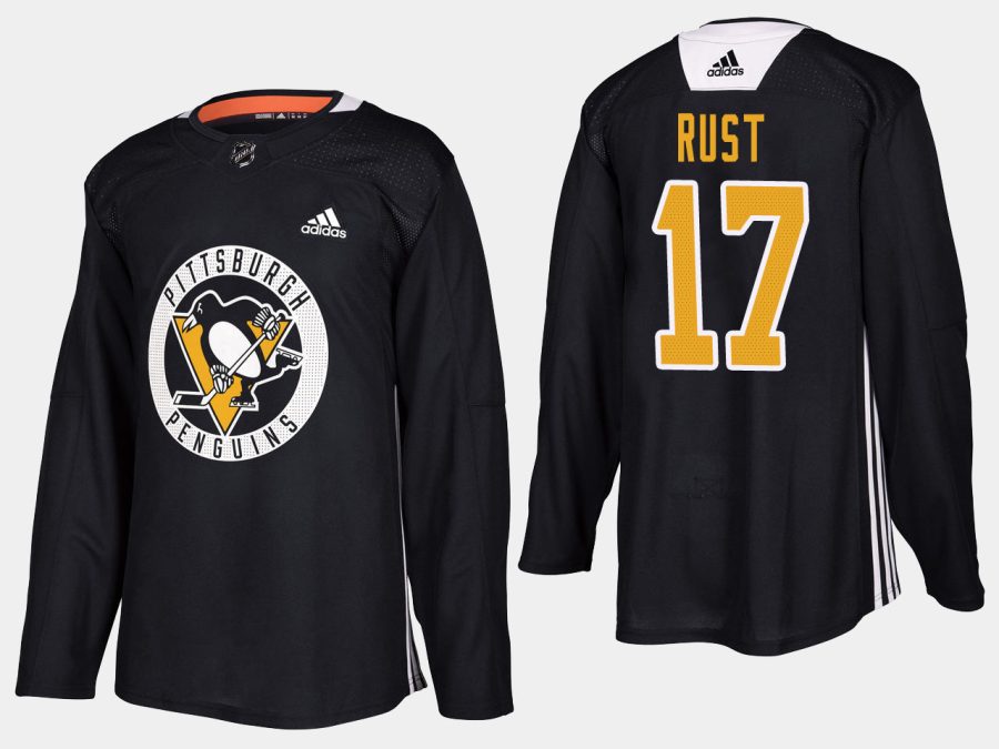 penguins bryan rust home adidas practice player jersey