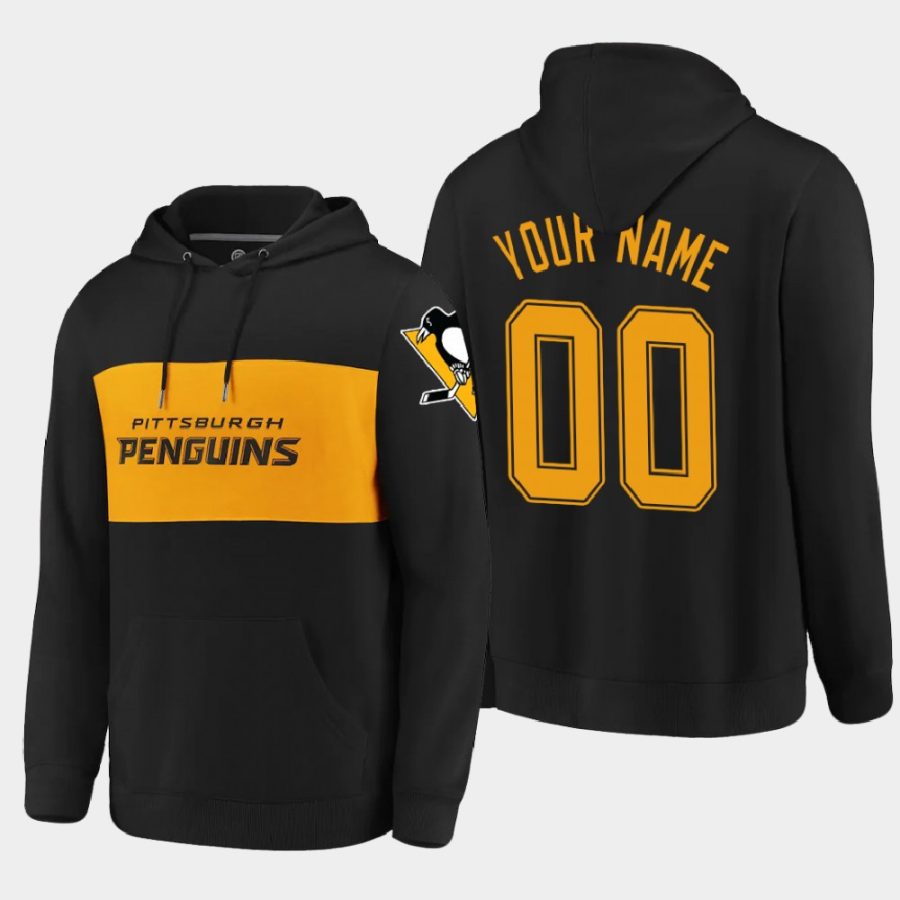 penguins custom black classics faux cashmere hoodie