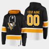 penguins custom black dasher player lace up hoodie