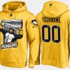 penguins custom cartoon team color yellow hoodie