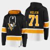 penguins evgeni malkin black dasher player lace up hoodie