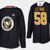 penguins kris letang home adidas practice player jersey