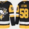 penguins kris letang home black jersey