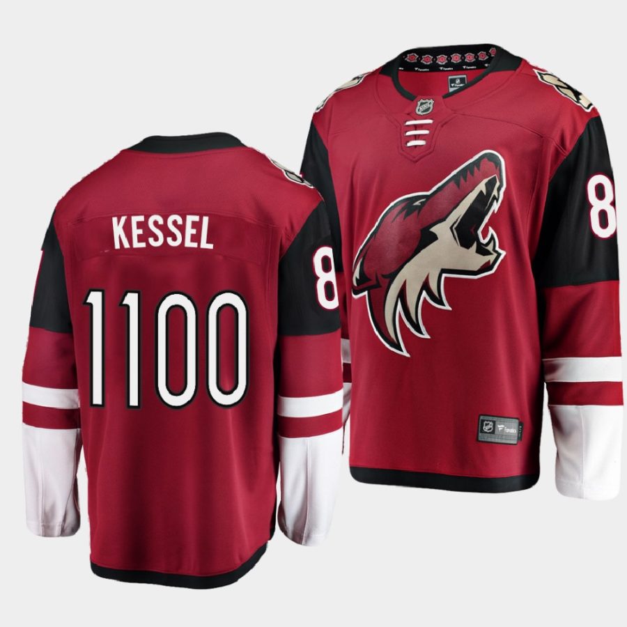 phil kessel coyotes red 1100th games special commemoration jersey