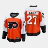 philadelphia flyers noah cates home 2023 24 premier breakaway player jersey burnt orange