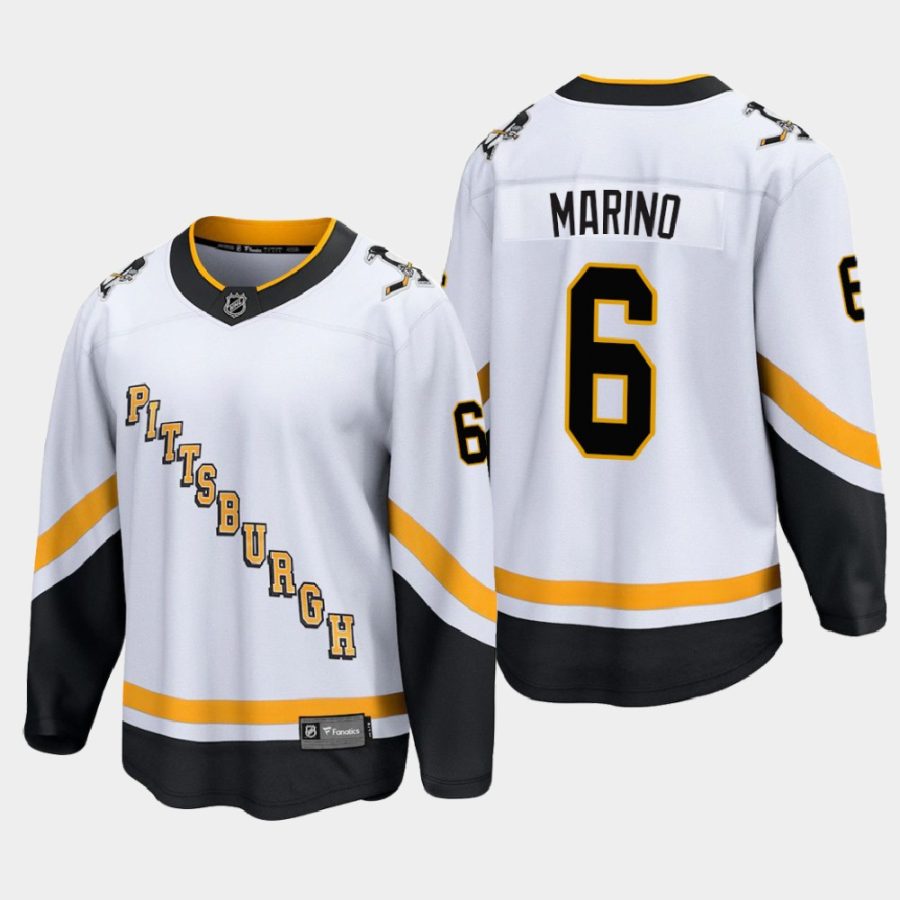 pittsburgh penguins john marino special edition 2021 jersey white