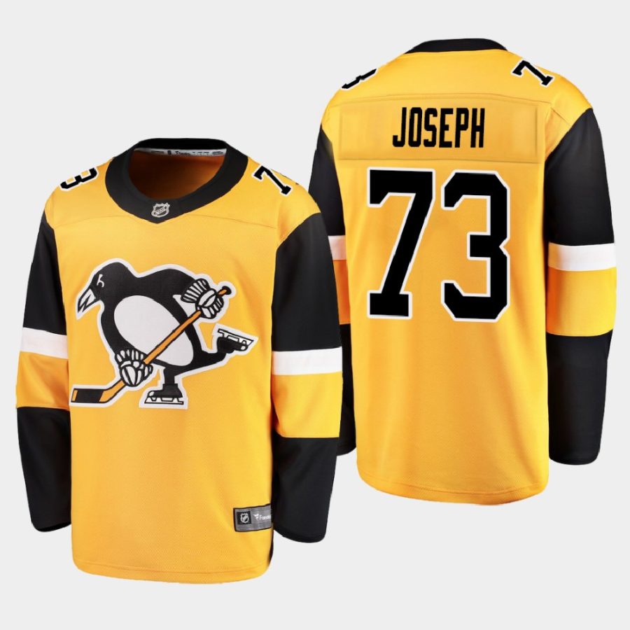 pittsburgh penguins pierre olivier joseph alternate 2020 21 breakaway player jersey gold