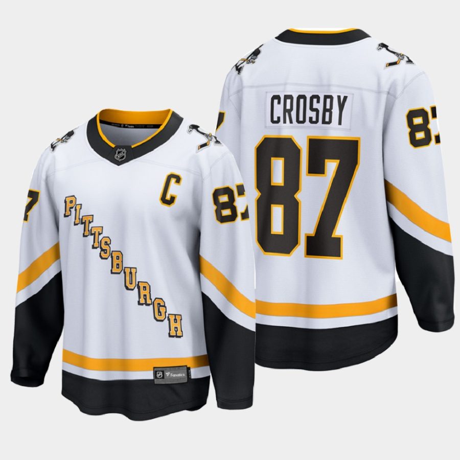 pittsburgh penguins sidney crosby reverse retro 2020 21 special edition breakaway player jersey white