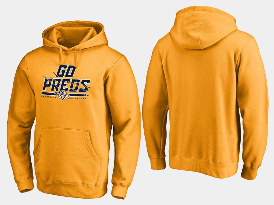 predators bezeled gold hometown collection hoodie