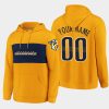 predators custom gold classics faux cashmere hoodie