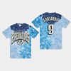 predators filip forsberg blue vintage tubular retro tie dye t shirt