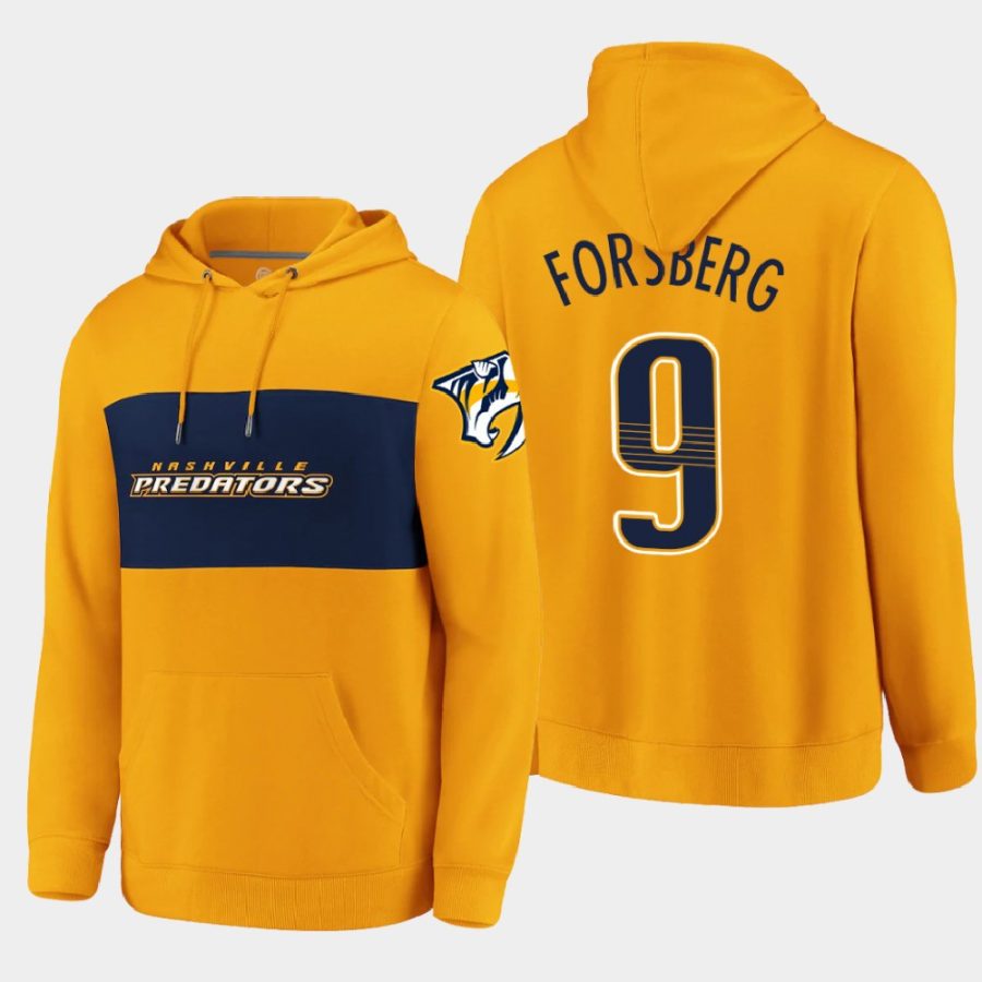 predators filip forsberg gold classics faux cashmere hoodie