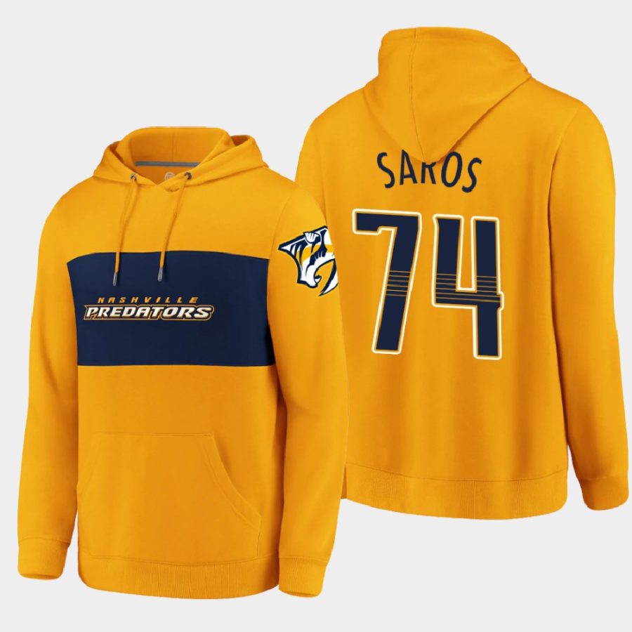 predators juuse saros gold classics faux cashmere hoodie