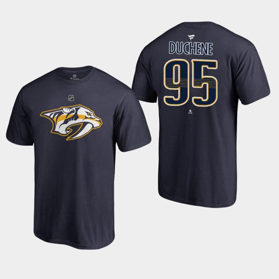 predators matt duchene navy authentic stack t shirt