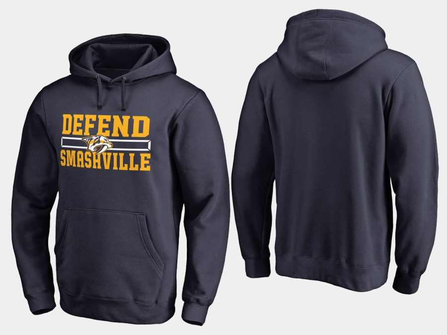 predators navy hometown collection defend hoodie