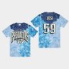 predators roman josi blue vintage tubular retro tie dye t shirt