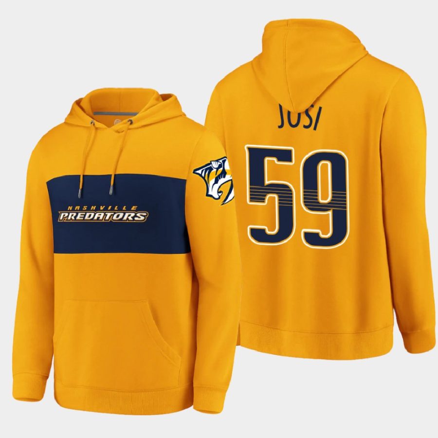 predators roman josi gold classics faux cashmere hoodie