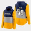 predators roman josi gold prep colorblock hoodie