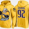 predators ryan johansen cartoon team color yellow hoodie