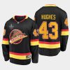 quinn hughes canucks black 2020 stanley cup playoffs flying skate jersey