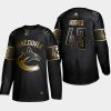 quinn hughes canucks black nhl golden edition authentic jersey