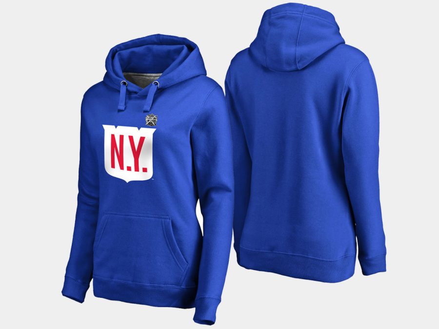 rangers 2018 nhl winter classic team primary pullover royal hoodie