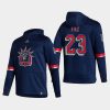 rangers adam fox navy 2021 reverse retro authentic pullover hoodie