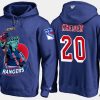 rangers chris kreider cartoon team color blue hoodie