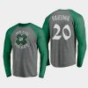 rangers chris kreider gray st. patricks day celtic long sleeve raglan t shirt