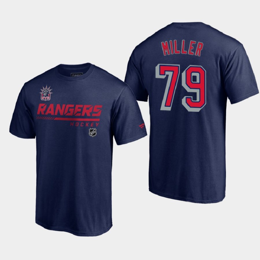 rangers kandre miller navy special edition authentic pro t shirt