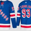 rangers mika zibanejad home blue jersey