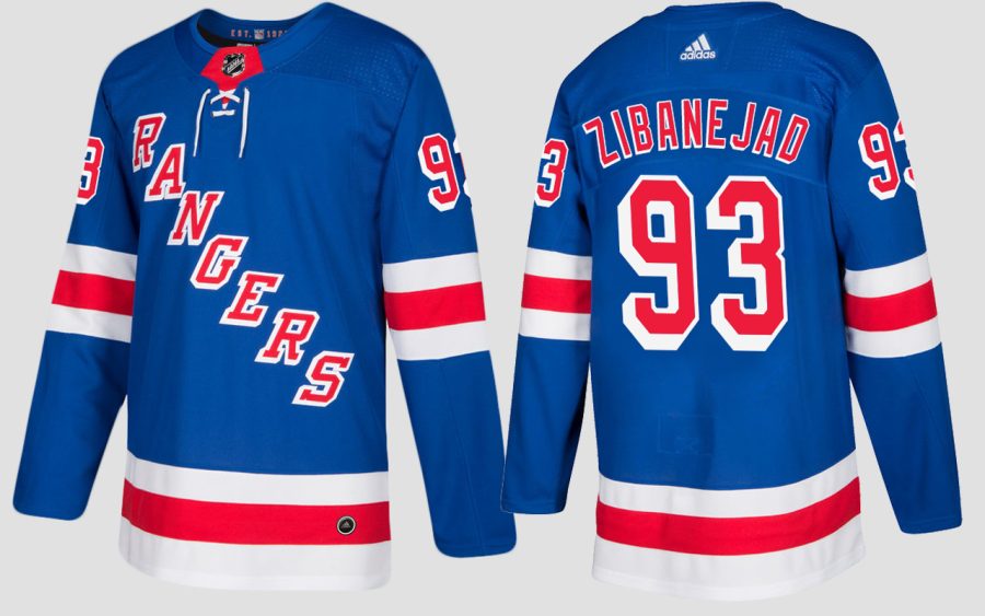 rangers mika zibanejad home blue jersey