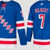 rangers retired rod gilbert home blue jersey