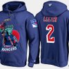 rangers retiredbrian leetch cartoon team color blue hoodie