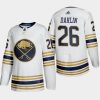 rasmus dahlin sabres white 50th anniversary third jersey