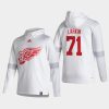 red wings dylan larkin white 2021 reverse retro authentic pullover hoodie