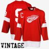 red wings gordie howe red throwback authentic vintage jersey