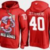 red wings henrik zetterberg cartoon team color red hoodie