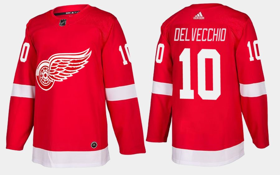 red wings retired alex delvecchio home red jersey