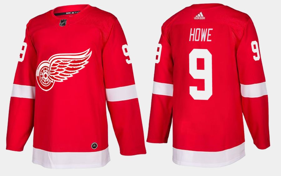 red wings retired gordie howe home red jersey