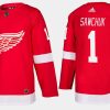 red wings retired terry sawchuk home red jersey